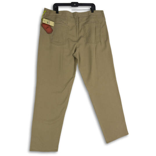 NWT Mens Khaki Denim Medium Wash 5-Pocket Design Straight Leg Jeans Size 42 image number 2