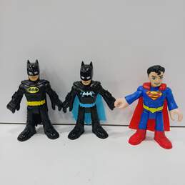 3PC Fisher Price Imaginext DC Super Hero Action Figures