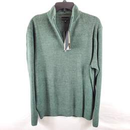 Geoffrey Beene Men Green Knitted Sweatshirt L NWT