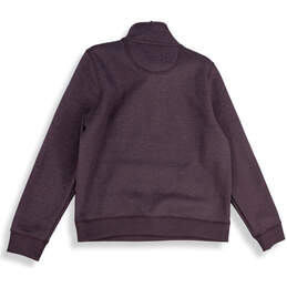 Womens Purple 1/2 Zip Kangaroo Pocket Pullover Sweatshirt Size L 12-14 alternative image