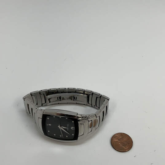 Designer Bulova C878727 Silver-Tone Stainless Steel Analog Wristwatch image number 3