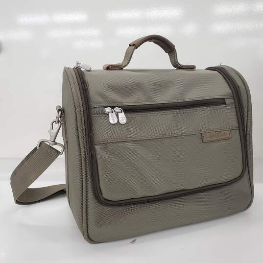 Briggs & Riley Olive Green Small Carry-On Bag image number 1