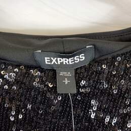 Express Women Black Sequin Dress SZ S NWT alternative image