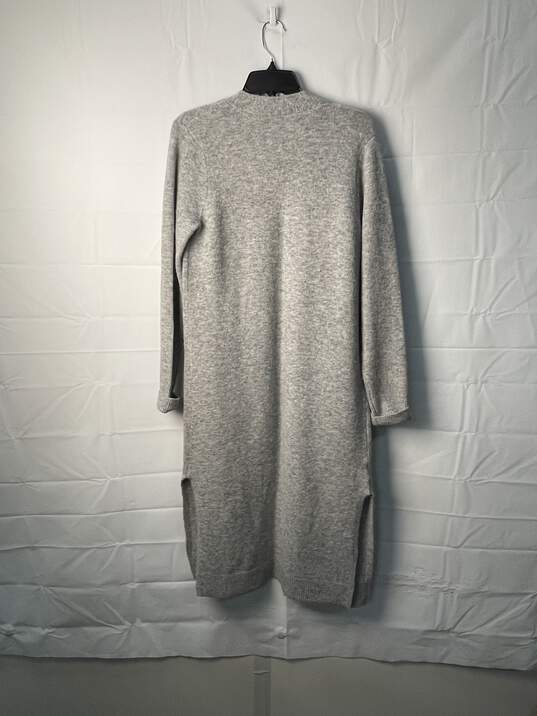 Loft Women Gray Maxi Sweater Size S image number 2