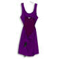 NWT Womens Purple Sleeveless V-Neck Cutout Short Bodycon Dress Size XS image number 2