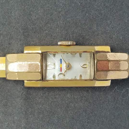 Benrus 20 Micron GP Vintage Double Hinged Bangle Watch image number 1