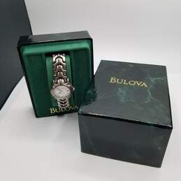 Vintage Bulova Marine Star Unique Linked Stainless Steel Watch alternative image