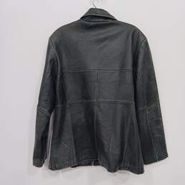 Women’s Merona Full-Zip Leather Basic Jacket Sz L alternative image