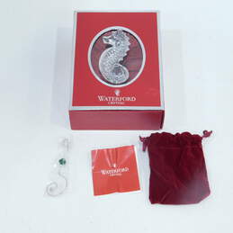 Waterford Crystal Seahorse Christmas Ornament Jeweled Hanger Removable 2012 New