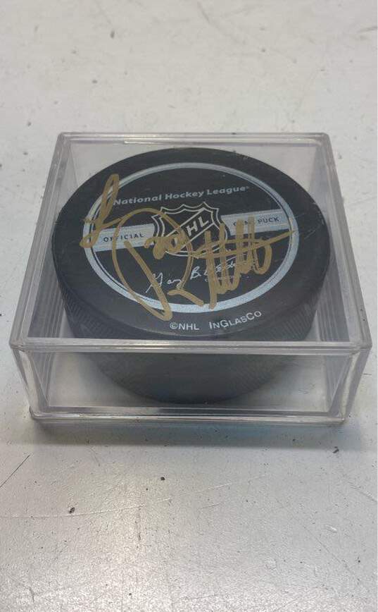 Los Angeles Kings Hockey Puck Signed by Luc Robitaille image number 1