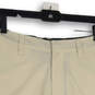 NWT Mens Tan Flat Front Slash Pocket Chino Shorts Size 31 image number 3