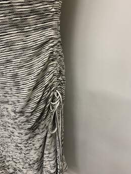 NWT Women's Sz XS Black/White Striped Midi Dress alternative image