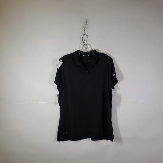 NWT Womens Dri-Fit Short Sleeve Collared Activewear Golf Polo Shirt Size 2XL image number 1