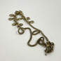 Designer Lucky Brand Gold-Tone Lobster Clasp Barrel Link Chain Necklace image number 3