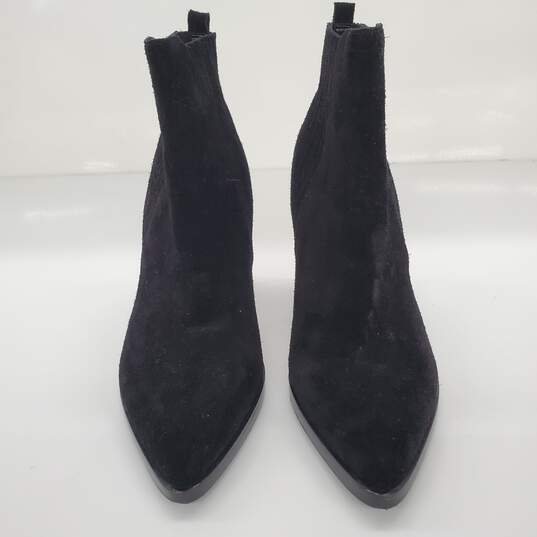 Marc Fisher Black Suede Pointed Toe Alva Boots Women's Size 9.5M image number 2