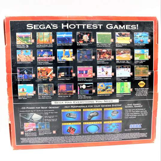 Sega Genesis Model 2 Console IOB W/ Cords & Sonic The Hedgehog  SpinBall image number 10
