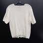 Pendleton Women's Ivory Knit Short Sleeve Sweater size XL image number 1