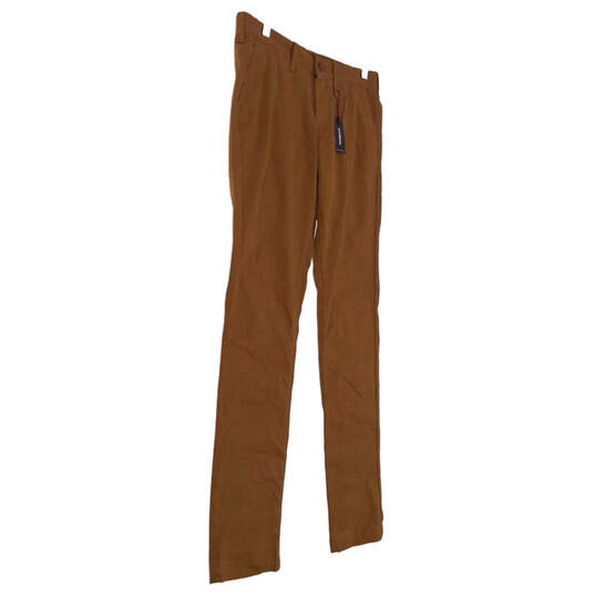 NWT Womens Brown Flat Front Straight Leg Casual Chino Pants Size 29 X 32 image number 3