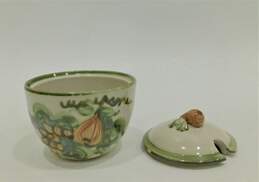 VNTG John B. Taylor Louisville Stoneware Harvest Pear Pottery Covered Sugar Bowl alternative image