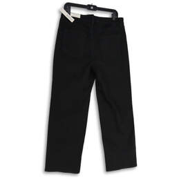 NWT Womens Black High Rise 5-Pocket Design Straight Leg Jeans Size 10R alternative image