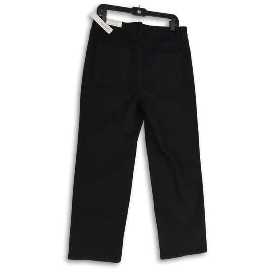NWT Womens Black High Rise 5-Pocket Design Straight Leg Jeans Size 10R image number 2