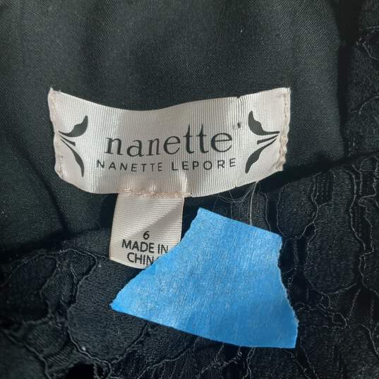 Women's Nanette Lepore Black Dress Size 6 image number 4