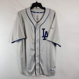 Genuine Merchandise Dodgers Men Grey Jersey L