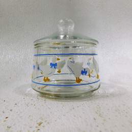 VTG Anchor Hocking Farm Country Geese Glass Lidded Candy Dish & Storage Jars alternative image