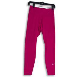 NWT Nike Womens Pink Dri-Fit Elastic Waist Pull-On Compression Leggings Size S