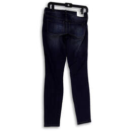 NWT Womens Blue Medium Wash Regular Fit Pockets Denim Skinny Jeans Size 27 alternative image