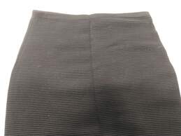 Max Studio Black Ribbed Knee-High Skirt Size Small alternative image