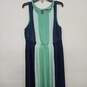 Liz Claiborne Navy Blue Mint Leaf Dress image number 1