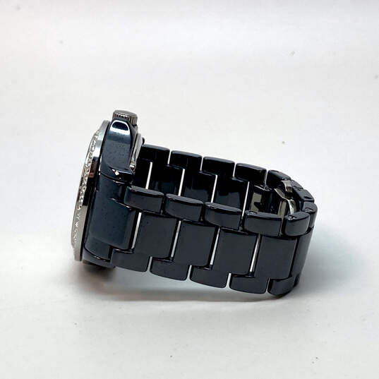 Designer Fossil Riley Black Chain Strap Analog Dial Quartz Wrist Watch image number 4