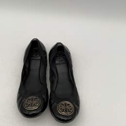 Tory Burch Womens Caroline Black Patent Leather Slip-On Ballet Flats Size 7.5 M alternative image