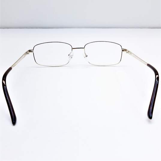 Youme Gold Slim Rectangle Eyeglasses image number 4