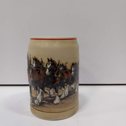 Anheuser Busch Beer Stein Clydesdale Horse Carriage image number 3