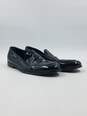 Authentic Giorgio Armani Black Patent Loafers M 9 image number 3
