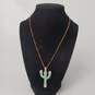 Playful Light Green and Pink Cactus Southwestern Themed Jewelry Collection image number 3