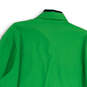 Womens Green Long Sleeve Pockets Collared Button-Up Shirt Size Large image number 4