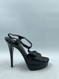 Authentic YSL Tribute Black Slingback Sandals W 6 image number 1