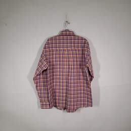 Mens Plaid Regular Fit Collared Long Sleeve Button-Up Shirt Size Large alternative image