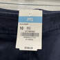 NWT Womens Celia Blue Flat Front Slash Pocket Casual Bermuda Shorts Size 10 image number 4