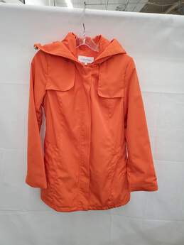 Women Orange Calvin Klein jackets Size-XS Used