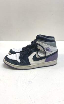 Air Jordan 1 Mid SE 'Varsity Purple' Multicolor Athletic Shoes Men's Size 11.5 alternative image