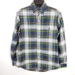Ralph Lauren Men Green Plaid Button Up Shirt M