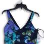 NWT BCX Dress Womens Blue V-Neck Sleeveless Back Zip Mini Dress Size 9 image number 3