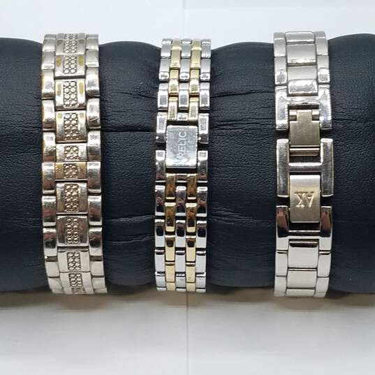 Bulova 10k Roll GP, Anne Klein, Relic Plus Brands Ladies Dress Stainless Steel Quartz Watch Collection image number 3