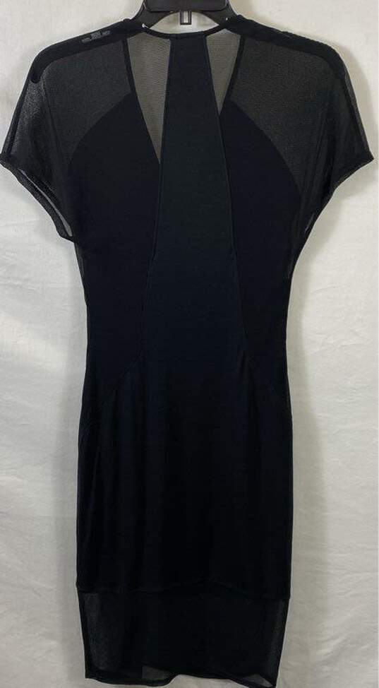 Helmut Lang Women Black V Neck Dress S image number 2