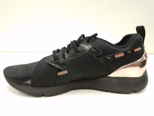 Puma Muse X-2 Metallic Black Rose Gold Women's Athletic Shoes Size 9 image number 6
