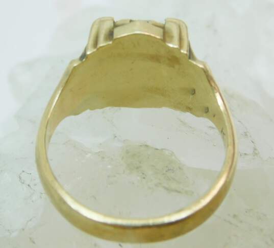 Vintage 9K Yellow Gold Class Ring 6.9g image number 6